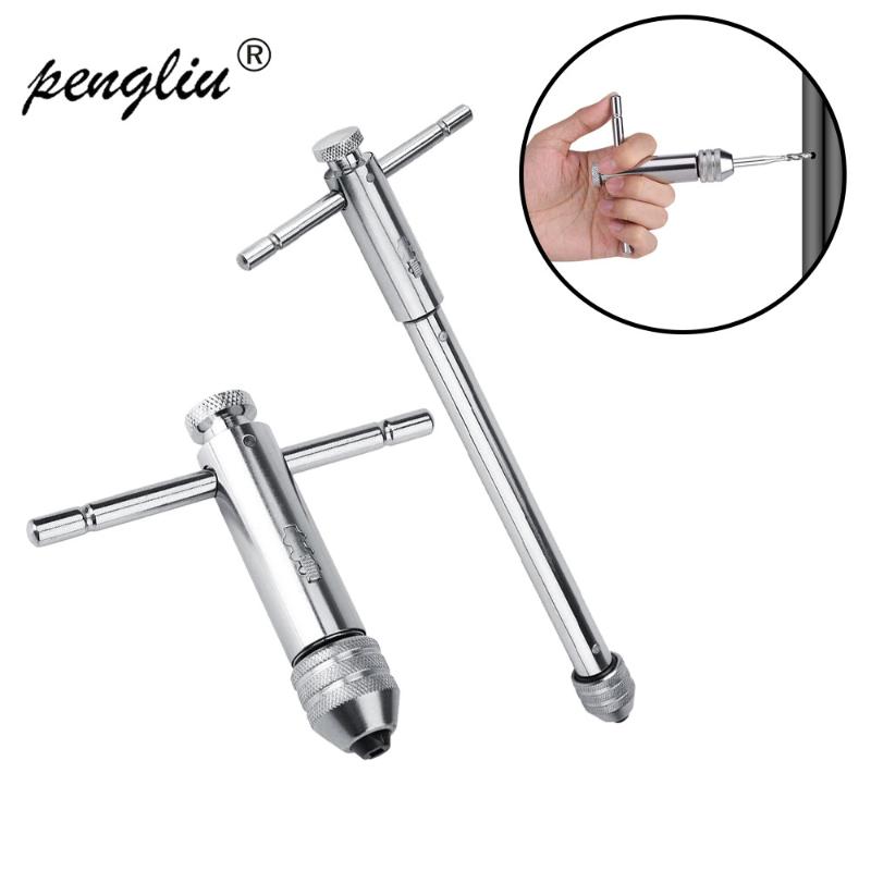 Professional Adjustable Ratchet Tap Wrench T-Type M3-M8 For Tap Die Set Taps Wrenches Wire Tapping Wrench Hand Tools
Professional Adjustable Ratchet Tap Wrench T-Type M3-M8 For Tap Die Set Taps Wrenches Wire Tapping Wrench Hand Tools