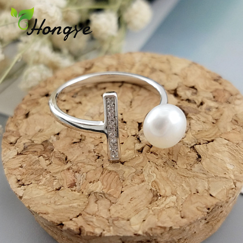 Hongye Adjustable Rings 925 Sterling Silver Female Jewelry Natural Pearl Decorative Simple Design Ring for Bridal Birthday Party
Hongye Adjustable Rings 925 Sterling Silver Female Jewelry Natural Pearl Decorative Simple Design Ring for Bridal Birthday Party