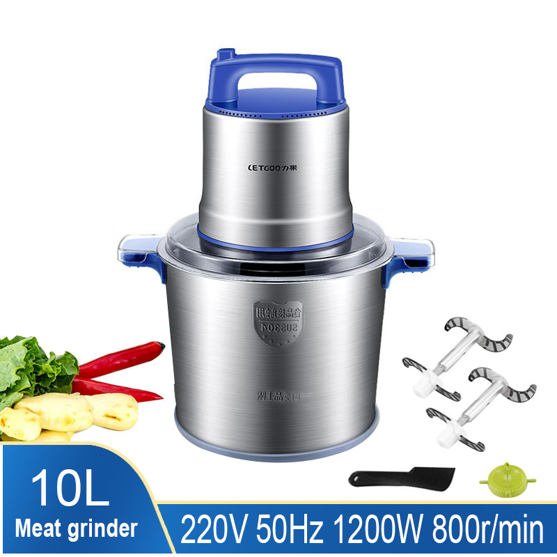10L Kitchen Meat Cutter Chopper Chopper Stainless Steel Electric Processor for Home Kitchen Cooking Tools
10L Kitchen Meat Cutter Chopper Chopper Stainless Steel Electric Processor for Home Kitchen Cooking Tools