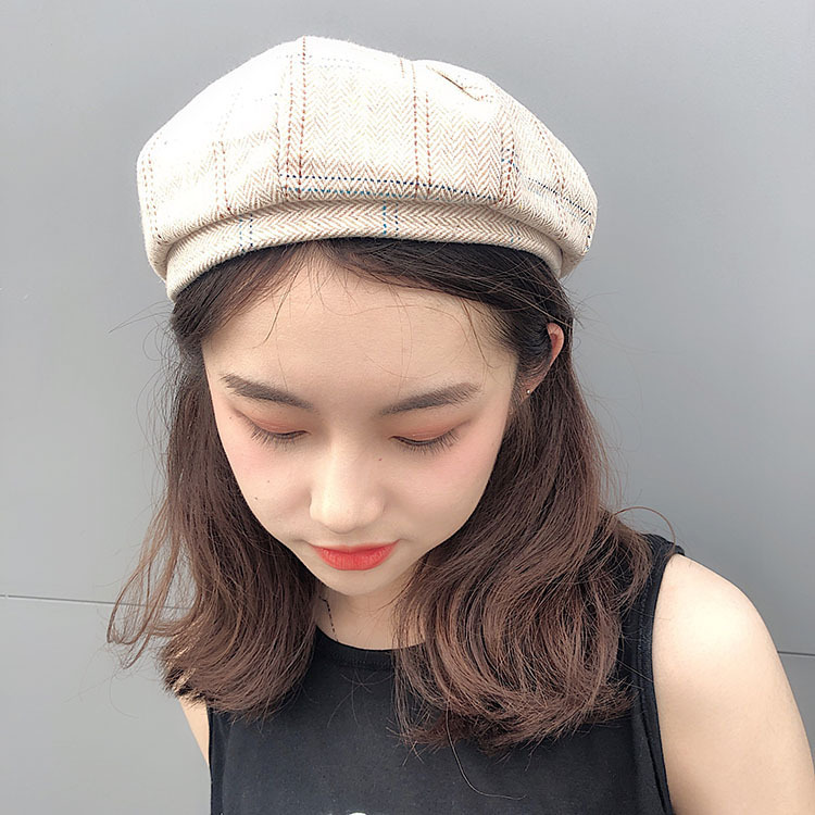 Beret Cap for Women Casual Fashion British Beret All-match Pumpkin Hat Plaid Painter Cap New Boinas Para Mujer Fashion Casquette, Dark grey
Beret Cap for Women Casual Fashion British Beret All-match Pumpkin Hat Plaid Painter Cap New Boinas Para Mujer Fashion Casquette, Dark grey