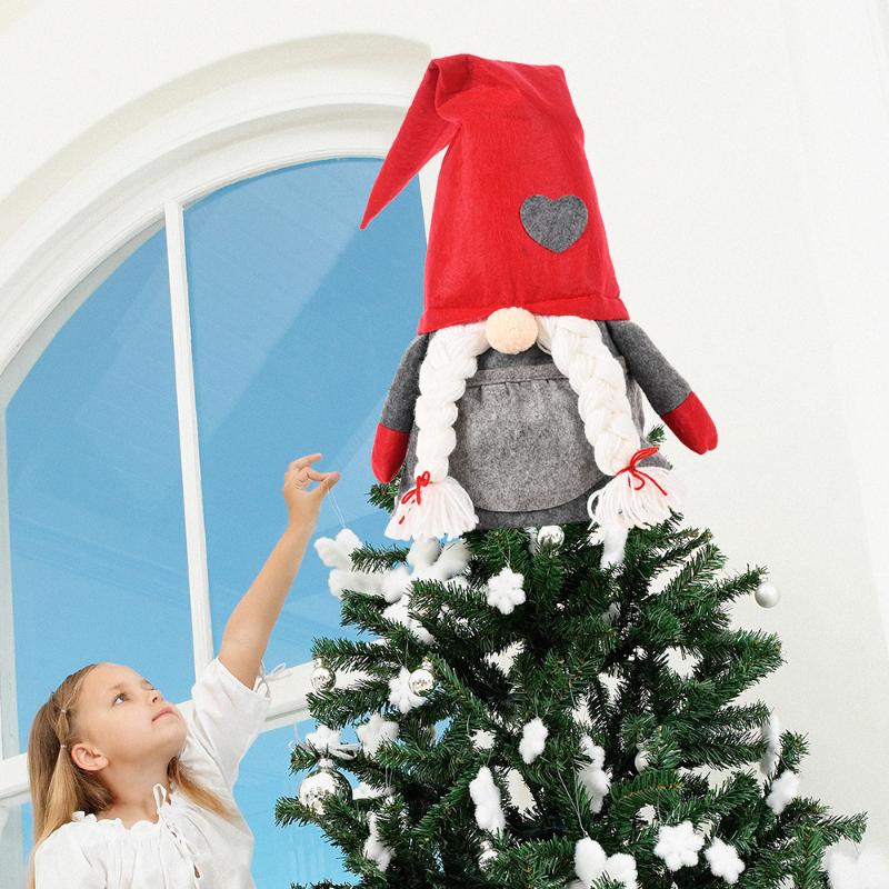 Cute Cartoon Conical Spring Doll Christmas Tree Top Decor Faceless Dolls Kids Toys Xmas Ornaments Festive Hanging Tree Topper
Cute Cartoon Conical Spring Doll Christmas Tree Top Decor Faceless Dolls Kids Toys Xmas Ornaments Festive Hanging Tree Topper