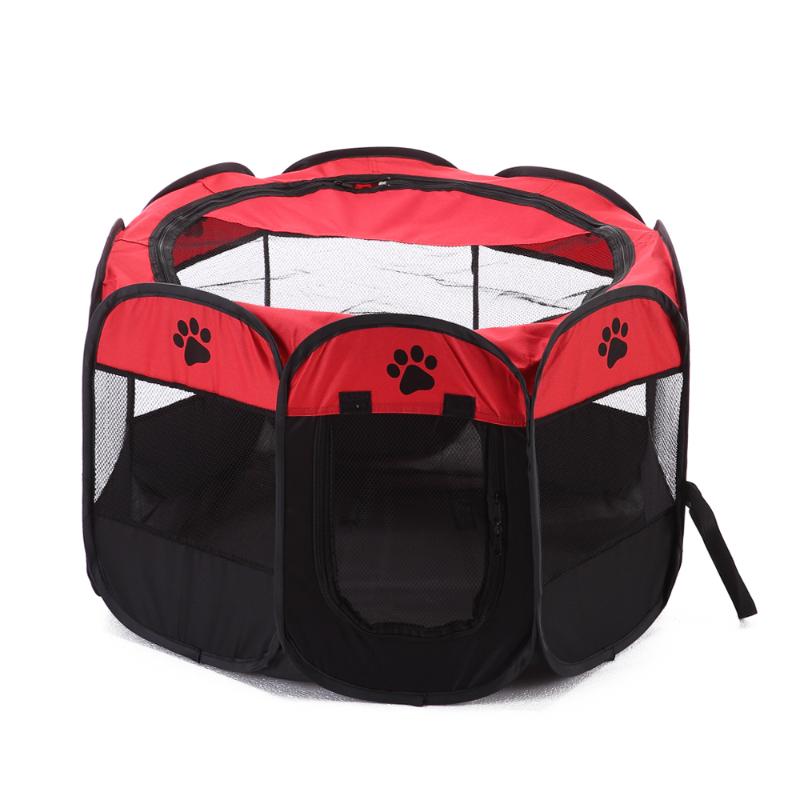 Kennels & Pens Dog Pet Houses Folding Playpen Training Fence Bed Cat Tent House Cage Puppy Kennel Octagonal Outdoor
