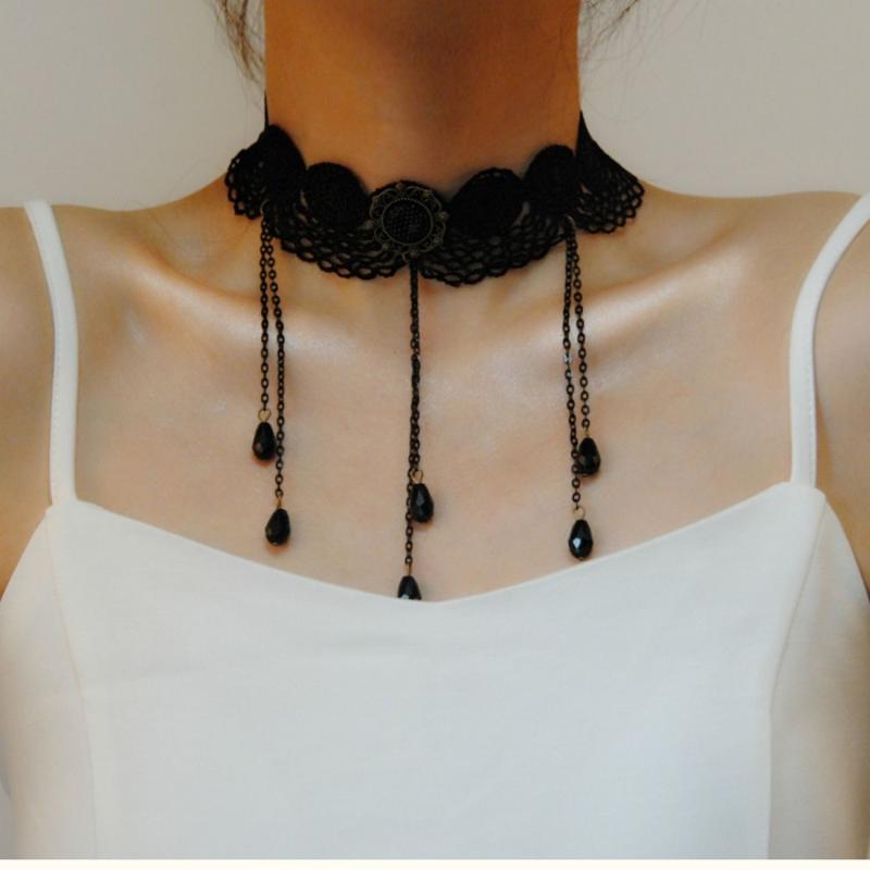 Gothic Jewelry Vintage Lace Necklace & Pendant Women Accessories Choker Necklace False Collar Statement Necklaces
Gothic Jewelry Vintage Lace Necklace & Pendant Women Accessories Choker Necklace False Collar Statement Necklaces