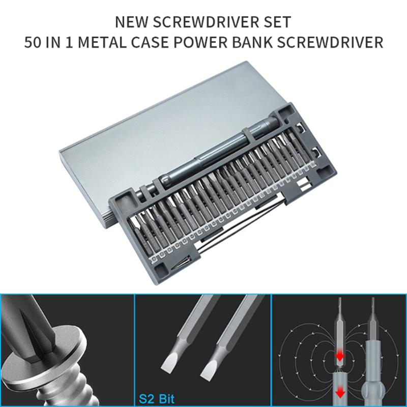 50 in1 Metal Case Screwdriver Set Repair Hand Tools Electric Precision Screwdriver Bits Torx Extension Post Bit Set Power Tools
50 in1 Metal Case Screwdriver Set Repair Hand Tools Electric Precision Screwdriver Bits Torx Extension Post Bit Set Power Tools