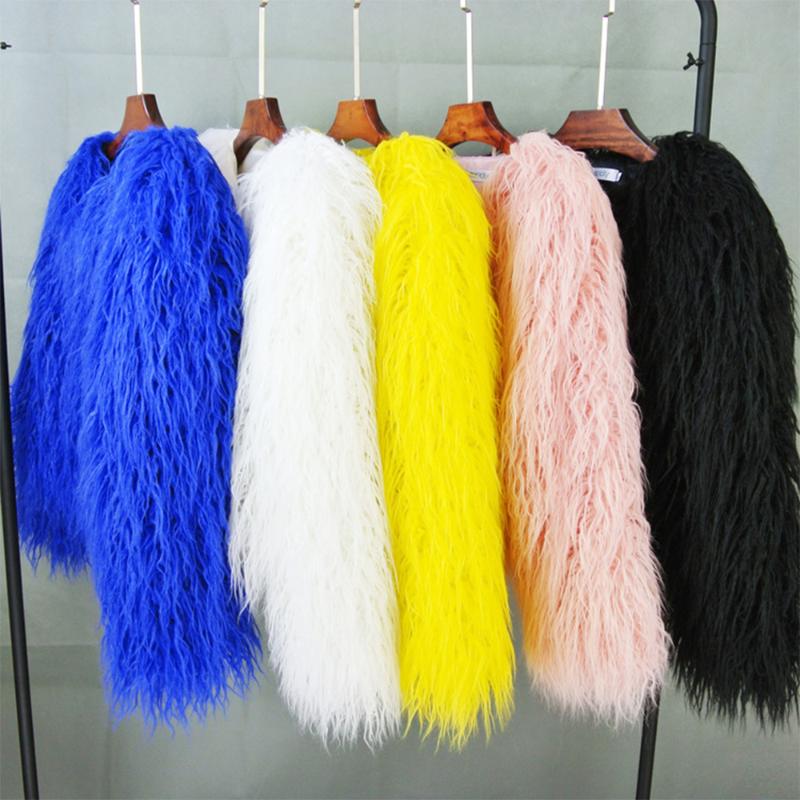 Women Fur Coat Colorful Furry Faux Fur Coat Plus Size Autumn Winter Pink Faux Fluffy Jacket LJLS142, White
Women Fur Coat Colorful Furry Faux Fur Coat Plus Size Autumn Winter Pink Faux Fluffy Jacket LJLS142, White