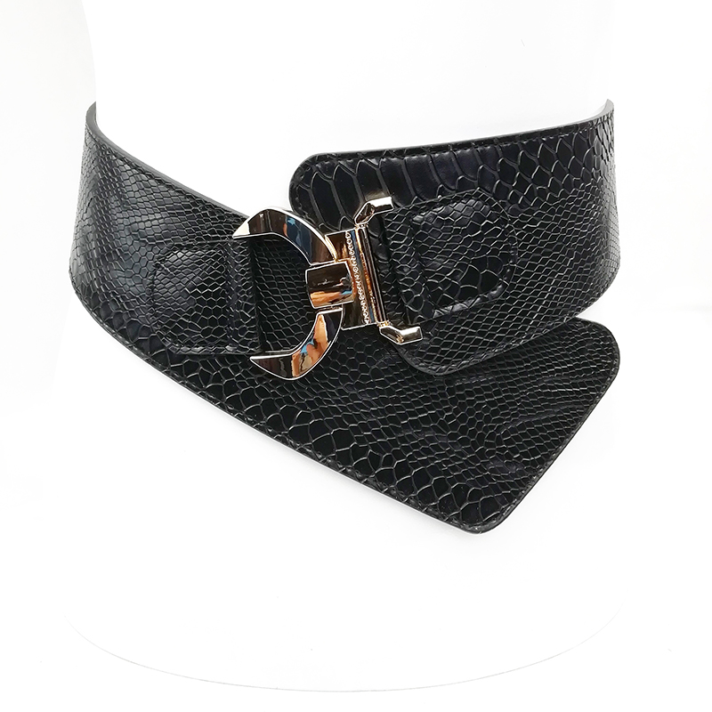 Belts for Women Punk Style Female Belt Cummerbund Wide Irregular Pin Buckle Women Belt Collection Grade Metal, Black
Belts for Women Punk Style Female Belt Cummerbund Wide Irregular Pin Buckle Women Belt Collection Grade Metal, Black
