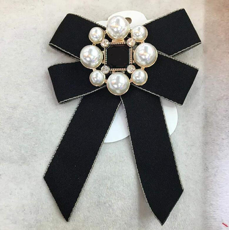 Hot Product Bow Brooch with Pearl Top Quality Brooch High Quality Bowknot Brooch for Woman Fashion Accessories Supply