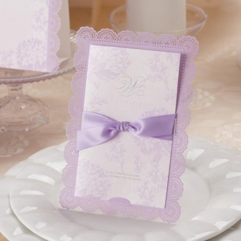 50pcs Wishmade Purple Lace Laser Cut Wedding Invitations Cards With Ribbon Bow for Bridal Shower Invitations ,Customized CW003
50pcs Wishmade Purple Lace Laser Cut Wedding Invitations Cards With Ribbon Bow for Bridal Shower Invitations ,Customized CW003