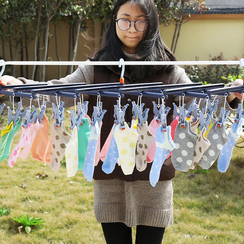 Multi-functional Clothes Hanger Plastic Home Organizer Closet Space Saving Hanger with 14/19/29 Clips Laundry Drying Rack
Multi-functional Clothes Hanger Plastic Home Organizer Closet Space Saving Hanger with 14/19/29 Clips Laundry Drying Rack