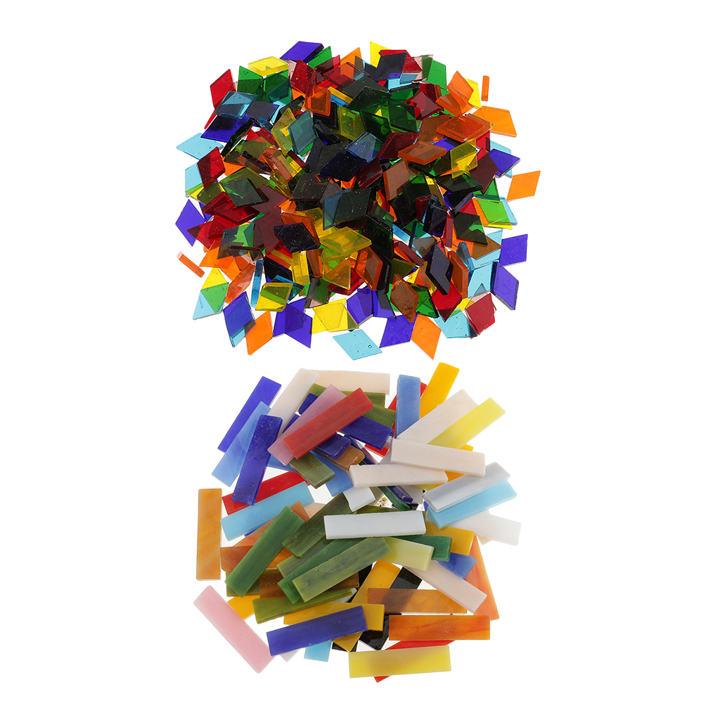 320 Pieces Rectangle and Rhombus ShapeS Glass Mosaic Tiles Tessera for Art DIY Crafts Multi Colors Mixed 10x40mm, 11mm
320 Pieces Rectangle and Rhombus ShapeS Glass Mosaic Tiles Tessera for Art DIY Crafts Multi Colors Mixed 10x40mm, 11mm