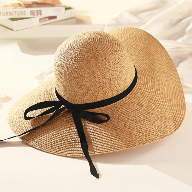 Girl Floppy Women Hats Sun Holiday Ladies Wide Brim Foldable Cap Fashion Hot Summer Bowknot Beach Straw Windproof, Khaki
Girl Floppy Women Hats Sun Holiday Ladies Wide Brim Foldable Cap Fashion Hot Summer Bowknot Beach Straw Windproof, Khaki