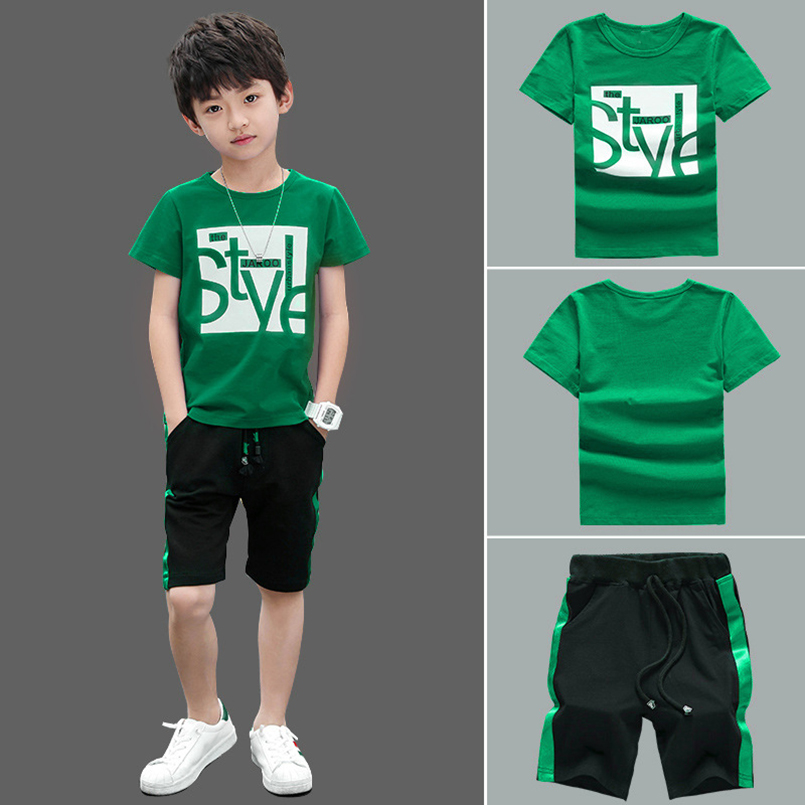 2020 Summer Boy Set Boys Short Sleeve T-Shirt +shorts Pants Children Sports Suit Kids Boy Clothes Sets, Blue
2020 Summer Boy Set Boys Short Sleeve T-Shirt +shorts Pants Children Sports Suit Kids Boy Clothes Sets, Blue