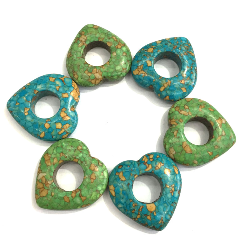 Peach Heart Shaped Blue / Green Turquoises Pendant Reiki Healing Natural Stone Amulet DIY Jewelry Gift Size 40x40mm
Peach Heart Shaped Blue / Green Turquoises Pendant Reiki Healing Natural Stone Amulet DIY Jewelry Gift Size 40x40mm
