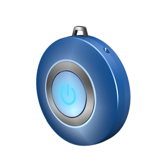 Novelty Lighting Personal Air Purifier Necklace Usb Portable Wearable Mini Negative Ion Freshener No Radiation Low Noise Blue light