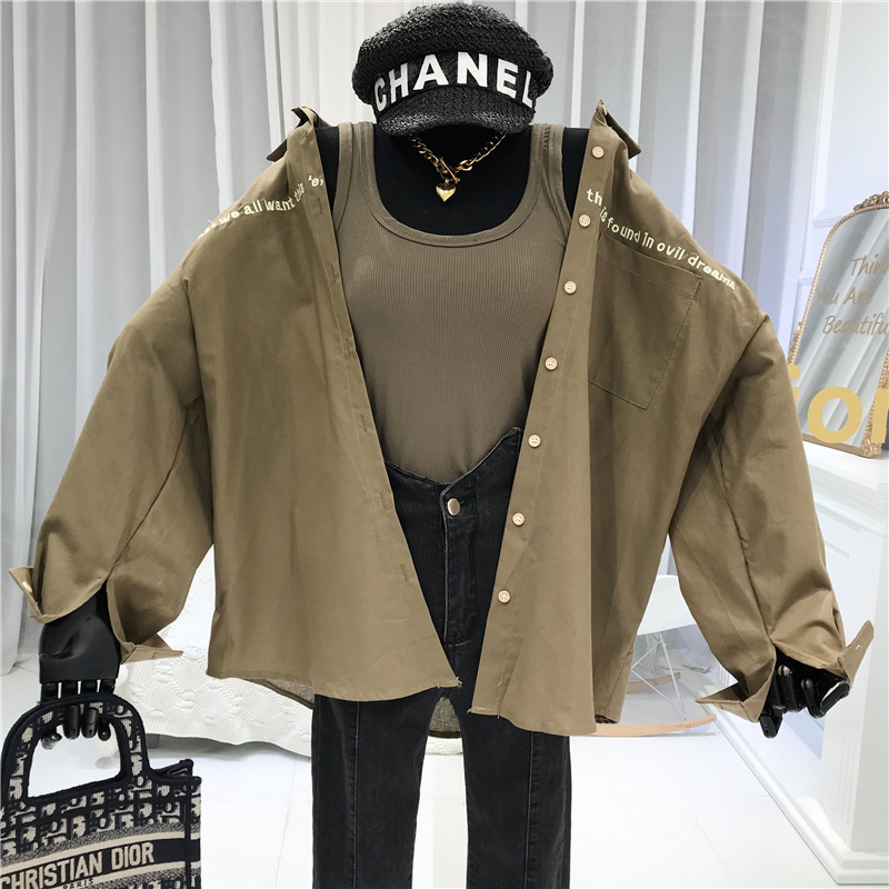 2020 Autumn Fall Women Shirts with Full Sleeve Turn-down Collar Safari Style Blusas Femininas Elegantes Stylish Female Blouses, Army green
2020 Autumn Fall Women Shirts with Full Sleeve Turn-down Collar Safari Style Blusas Femininas Elegantes Stylish Female Blouses, Army green