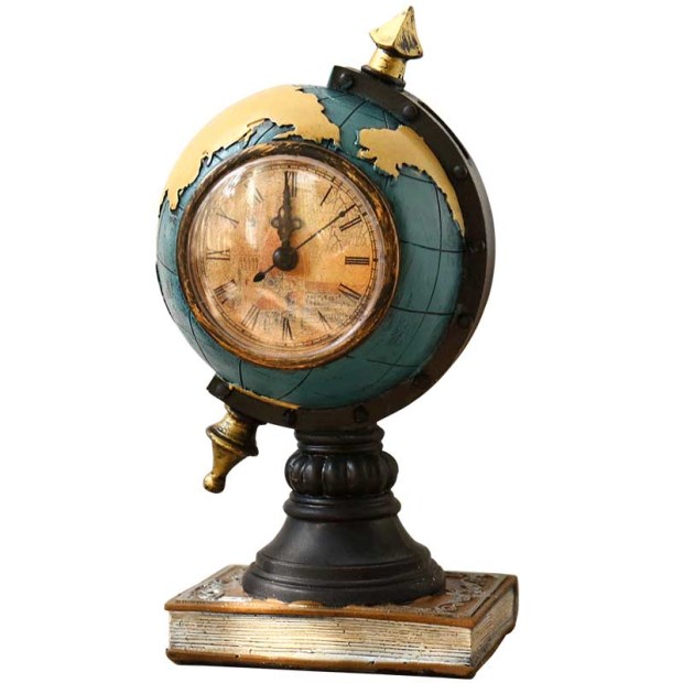 Creative Vintage Desktop Globe Shaped Clock Bedside Mute Movement Clock Globe Ornament Home Decor Desktop Decoration Living Room
Creative Vintage Desktop Globe Shaped Clock Bedside Mute Movement Clock Globe Ornament Home Decor Desktop Decoration Living Room