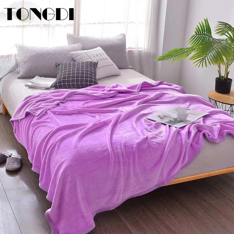 TONGDI Thicken Soft Warm Light Fannel Fleece Blanket Solid Color Winter Couch Cover Bed Machine Wash Bedspread Children Adult
TONGDI Thicken Soft Warm Light Fannel Fleece Blanket Solid Color Winter Couch Cover Bed Machine Wash Bedspread Children Adult