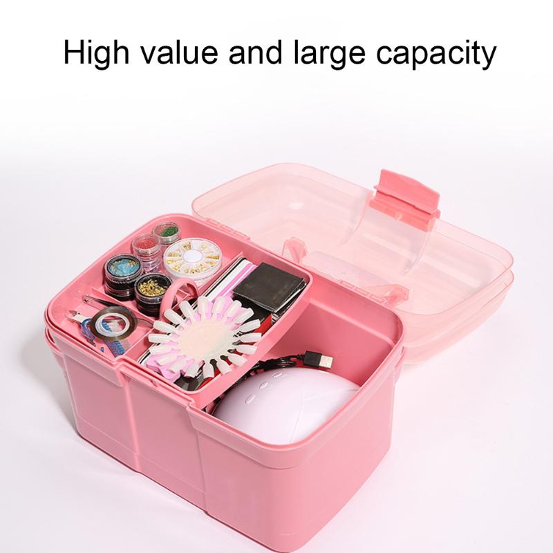 Portable 2 Tier Table Cosmetic Storage Box Plastic Scissors Toiletry Organizer Jewelry Nail Polish Pen Container Accessories
Portable 2 Tier Table Cosmetic Storage Box Plastic Scissors Toiletry Organizer Jewelry Nail Polish Pen Container Accessories