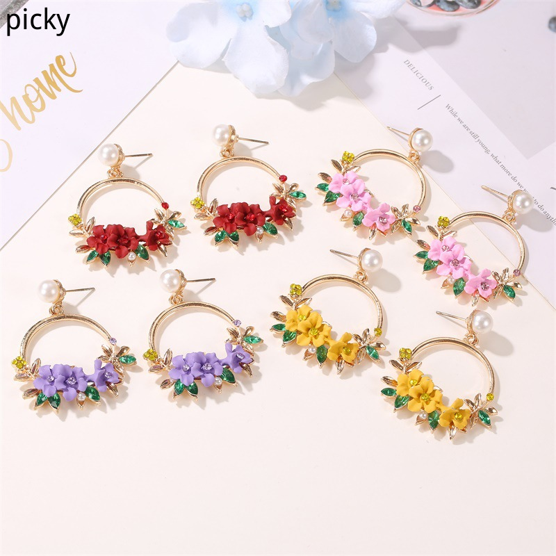 Trendy Korean Colorful Flower Acrylic Drop Earrings With Pearl Fashion Women's Earrings Hanging Jewelry Gifts 2020 Statement
Trendy Korean Colorful Flower Acrylic Drop Earrings With Pearl Fashion Women's Earrings Hanging Jewelry Gifts 2020 Statement