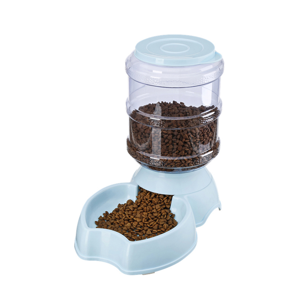 1Pc 3.8L Automatic Pet Feeder Dog Cat Drinking Bowl Large Capacity Water Food Holder Pet Supply Set Y200917