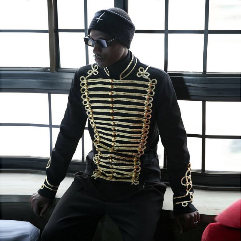 Embroidery Gold Thread Jacket And Winter Slim Fit Tide Man Coat Fashion Stage Male Casual Drama Costume Blazer Terno Masculino, Black
Embroidery Gold Thread Jacket And Winter Slim Fit Tide Man Coat Fashion Stage Male Casual Drama Costume Blazer Terno Masculino, Black