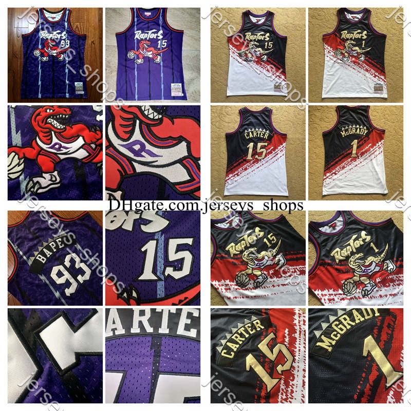 Vintage Toronto Raptors BAPE 93 Vince 15 Carter Tracy 1 McGrady Mitchell & Ness Stitched Swingman Basketball Jersey, Show
Vintage Toronto Raptors BAPE 93 Vince 15 Carter Tracy 1 McGrady Mitchell & Ness Stitched Swingman Basketball Jersey, Show