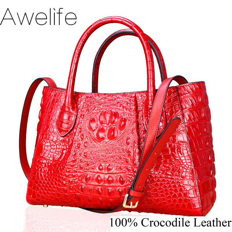 crocodile leather handbag Women Genuine leather messenger bag fashion shoulder Brand bag ladies bag handbag 
crocodile leather handbag Women Genuine leather messenger bag fashion shoulder Brand bag ladies bag handbag