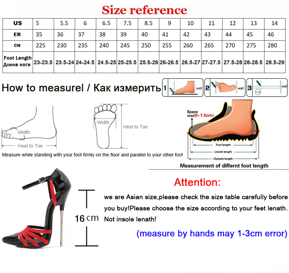 Extreme High Heels 16cm Mixed Colors Ankle Strap Women Shoes Stiletto Heel Show Modeling Party Female Shoes Pumps Sandals 46 LJ200924