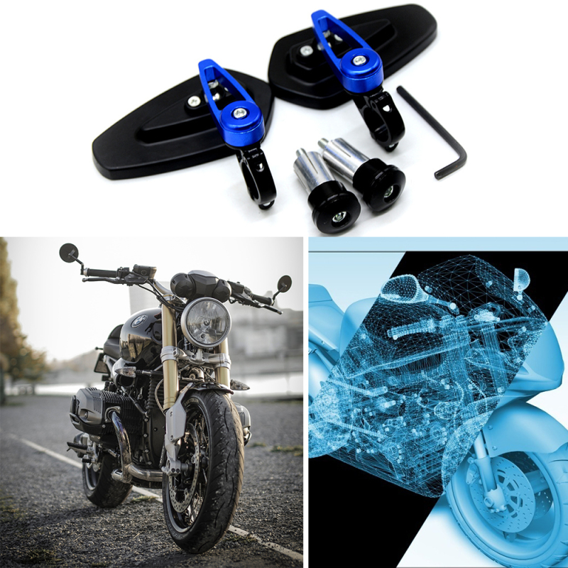 2Pcs Motorcycle Aluminum 7/8" 22mm Bar End Side Rearview Mirror Universal Motorbike Bike Handlebar Rear View Mirrors Universal 
2Pcs Motorcycle Aluminum 7/8" 22mm Bar End Side Rearview Mirror Universal Motorbike Bike Handlebar Rear View Mirrors Universal