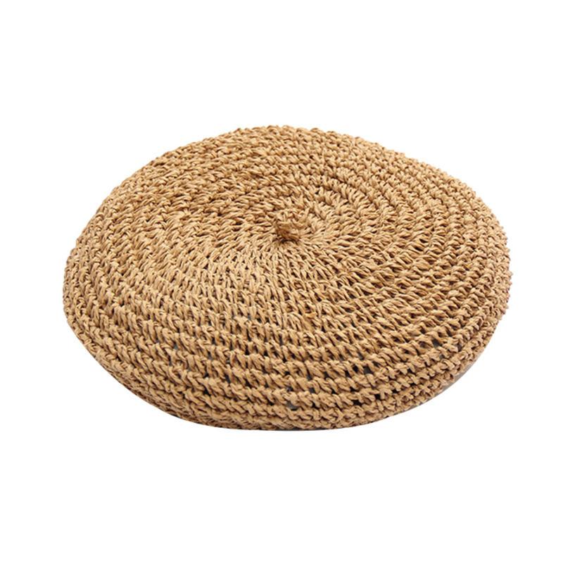 Vintage Straw Woven Beret French Lady Girl Summer Beanie Hat Artist Cap Hat Handmade -WT, White
Vintage Straw Woven Beret French Lady Girl Summer Beanie Hat Artist Cap Hat Handmade -WT, White