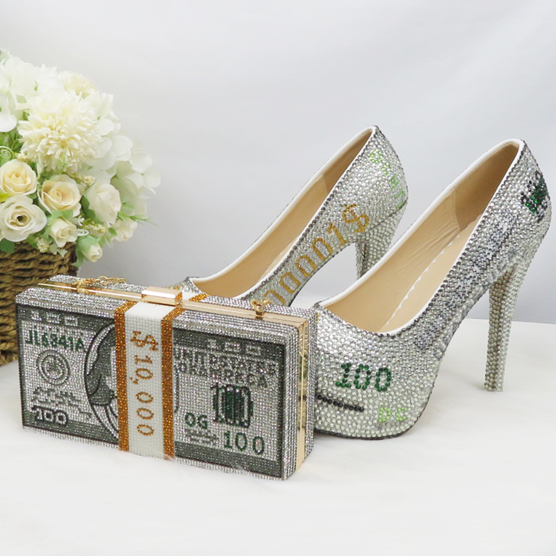 Fashion Dollars Money shoe and bag woman fashion shoes High Heel Pumps Round Toe Party dress shoes big size, 11cm set a
Fashion Dollars Money shoe and bag woman fashion shoes High Heel Pumps Round Toe Party dress shoes big size, 11cm set a