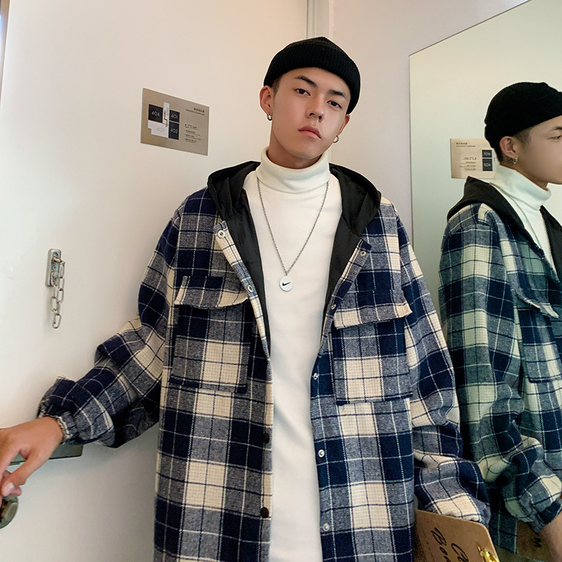 Autumn and winter 2019 new woolen Plaid Hooded Jacket, Korean version, relaxed and versatile top, Clear
Autumn and winter 2019 new woolen Plaid Hooded Jacket, Korean version, relaxed and versatile top, Clear