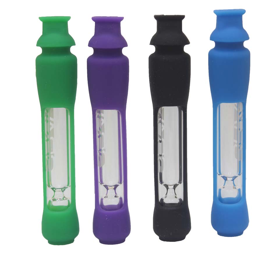 12mm Octo-Taster with Silicone Skin One Hitter Glass Pipe Lightweight, portable, and durable design Glass Taster Hand Pipe
12mm Octo-Taster with Silicone Skin One Hitter Glass Pipe Lightweight, portable, and durable design Glass Taster Hand Pipe