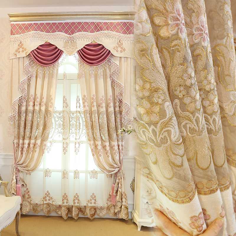 Custom curtain Chenille embroidered yarn high-class modern European marry room cloth blackout curtain valance tulle sheer E691
Custom curtain Chenille embroidered yarn high-class modern European marry room cloth blackout curtain valance tulle sheer E691