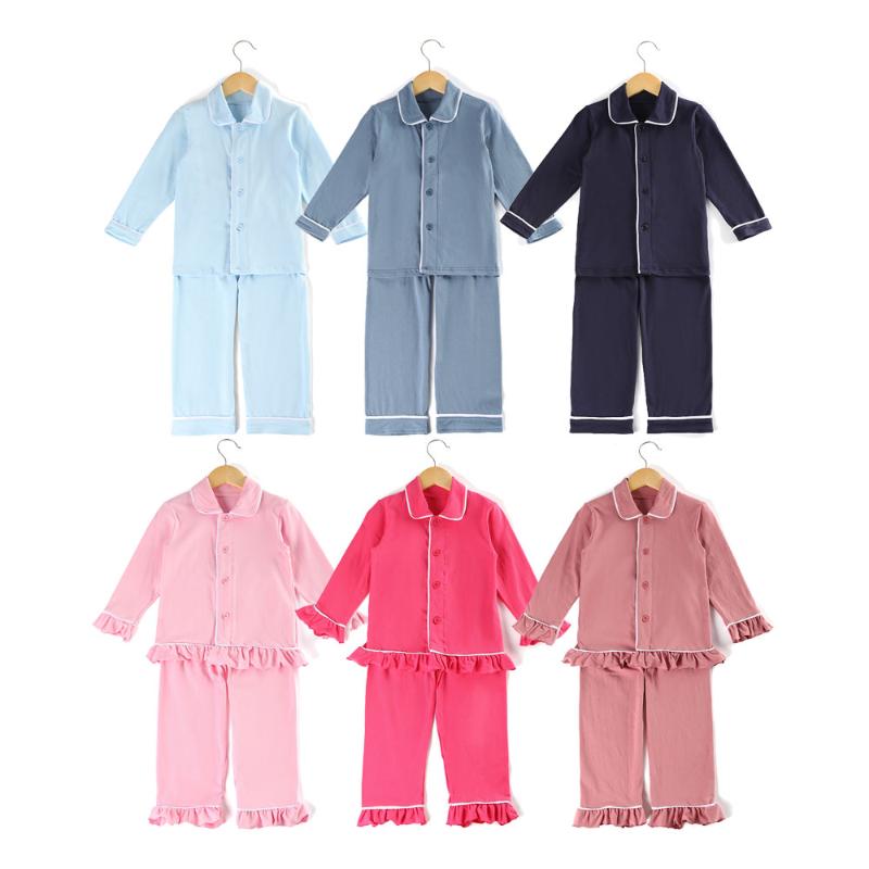 Christmas Kids clothing soft cotton plain red pajamas winter with ruffle girl kids full sleeve pyjamas set home lounge wear, Boys light blue
Christmas Kids clothing soft cotton plain red pajamas winter with ruffle girl kids full sleeve pyjamas set home lounge wear, Boys light blue