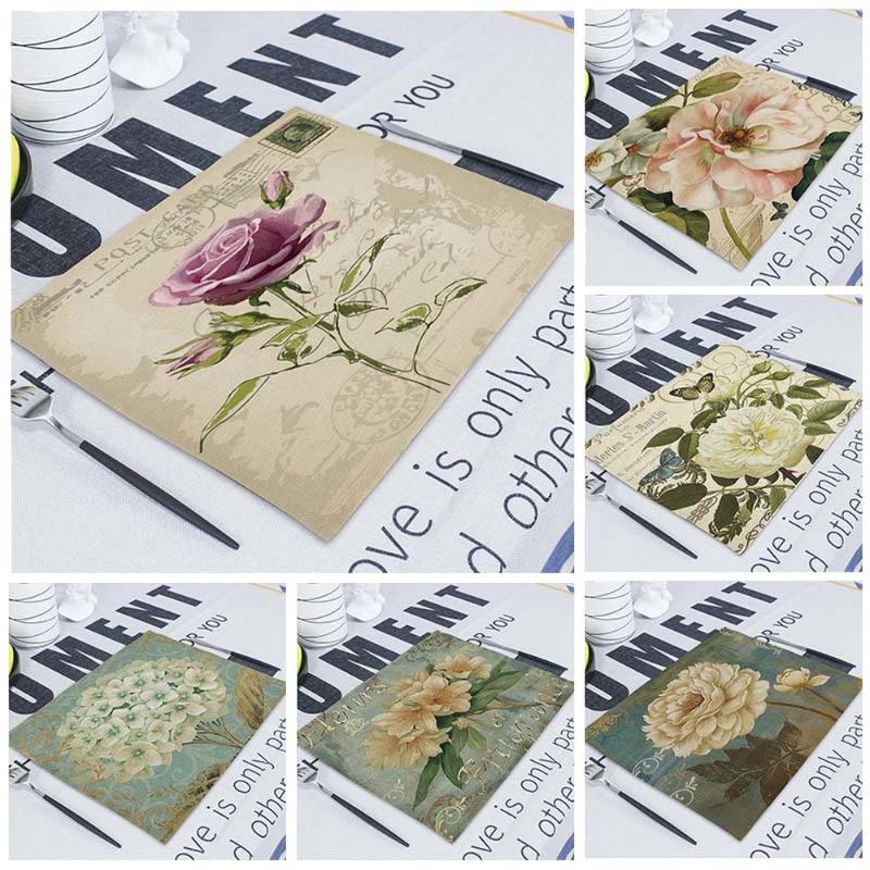 Table Napkin 1Pcs Floral Plant Pattern Kitchen Placemat Dining Mats Linen Pad Bowl Cup Mat 42*32cm Home Decor 
Table Napkin 1Pcs Floral Plant Pattern Kitchen Placemat Dining Mats Linen Pad Bowl Cup Mat 42*32cm Home Decor
