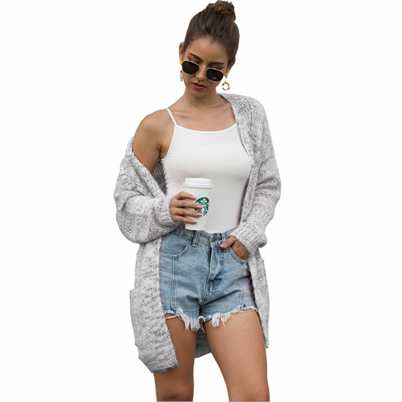 New Style for Autumn and Winter Knitted Cardigan Warm Thick Furry Variegated Sweater Cardigan women sweater cardigan 201221