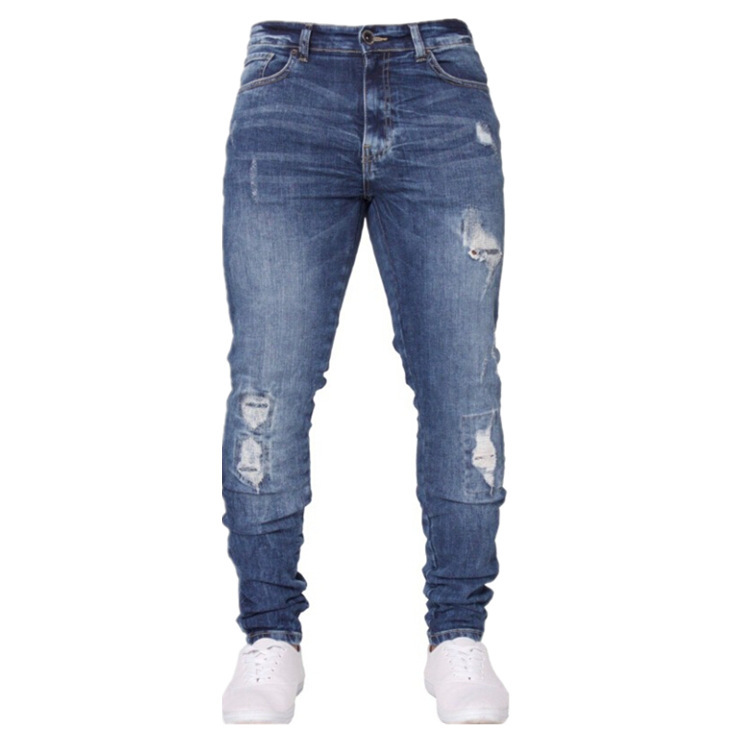 Men' Holes Hip Hop Jeans Fashion White Cowboy Trousers Waist Elastic Force Self-cultivation Leisure Bound Feet Denim Pants, Black
Men' Holes Hip Hop Jeans Fashion White Cowboy Trousers Waist Elastic Force Self-cultivation Leisure Bound Feet Denim Pants, Black