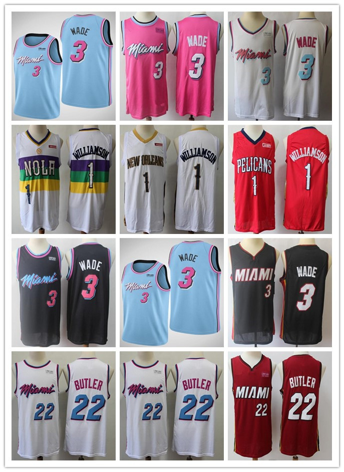 Men Dwayne 3 Wade Jersey Jimmy 22 Butler stitched jerseys Zion 1 Williamson jerseys, Colour 2
Men Dwayne 3 Wade Jersey Jimmy 22 Butler stitched jerseys Zion 1 Williamson jerseys, Colour 2