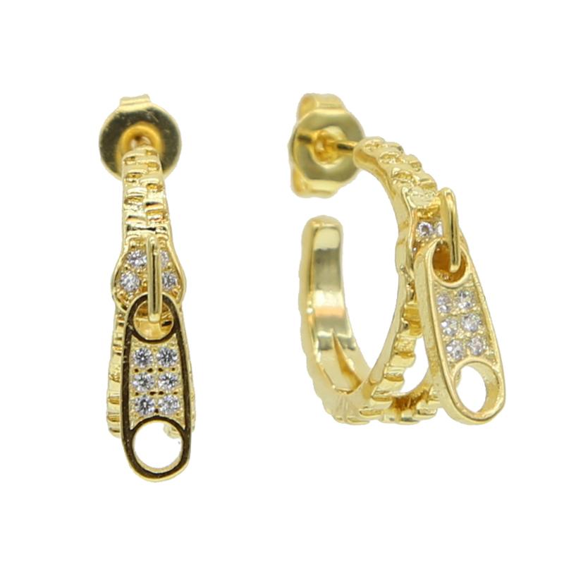 Hoop & Huggie 2021 Zipper Design Shape Round Earring With Cz Paved Gold Color Wedding Earrings Jewelry Wholesale Korean
Hoop & Huggie 2021 Zipper Design Shape Round Earring With Cz Paved Gold Color Wedding Earrings Jewelry Wholesale Korean