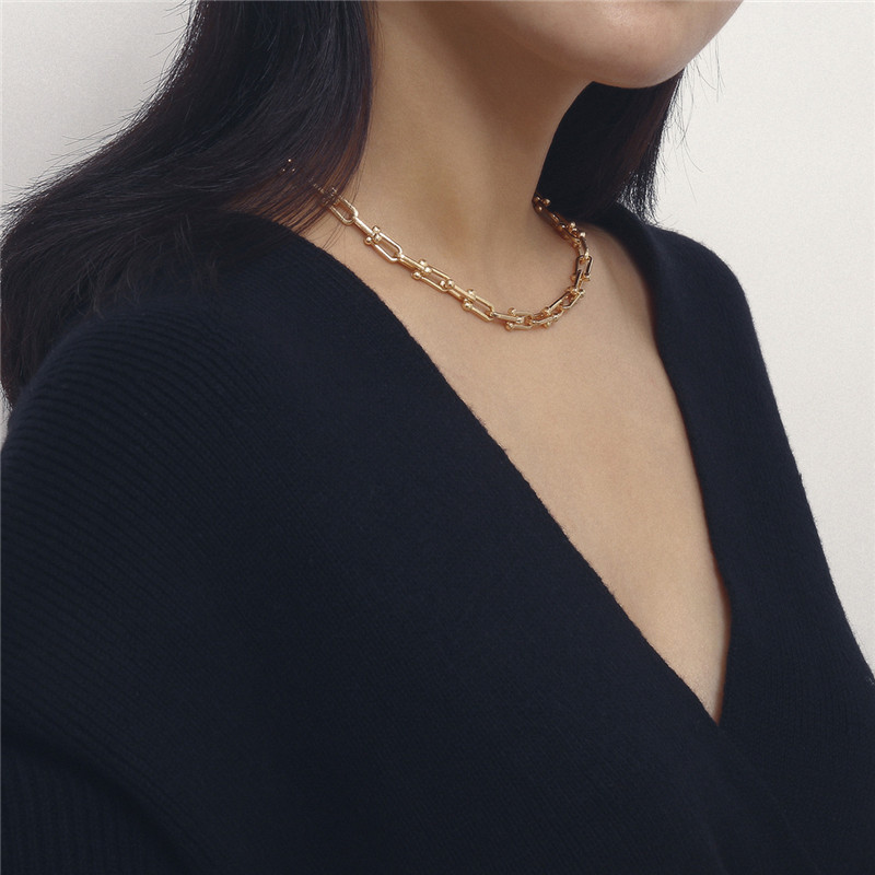 Fashion Link Chain Gold Color Necklace For Women Chunky Chains Goth Necklaces Choker Punk Collier Femme Jewelry
Fashion Link Chain Gold Color Necklace For Women Chunky Chains Goth Necklaces Choker Punk Collier Femme Jewelry