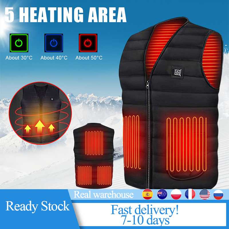 Women Autumn Winter Smart Heated Cotton Vest USB Infrared Electric Heating Vest Outdoor Flexible Thermal Winter Warm Jacket, Black
Women Autumn Winter Smart Heated Cotton Vest USB Infrared Electric Heating Vest Outdoor Flexible Thermal Winter Warm Jacket, Black