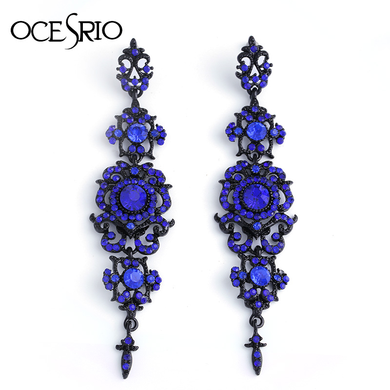 OCESRIO Fashion Retro Long Earrings with Stones Large Blue Earrings for Women Fashion Jewelry Pendant ers-k02
OCESRIO Fashion Retro Long Earrings with Stones Large Blue Earrings for Women Fashion Jewelry Pendant ers-k02
