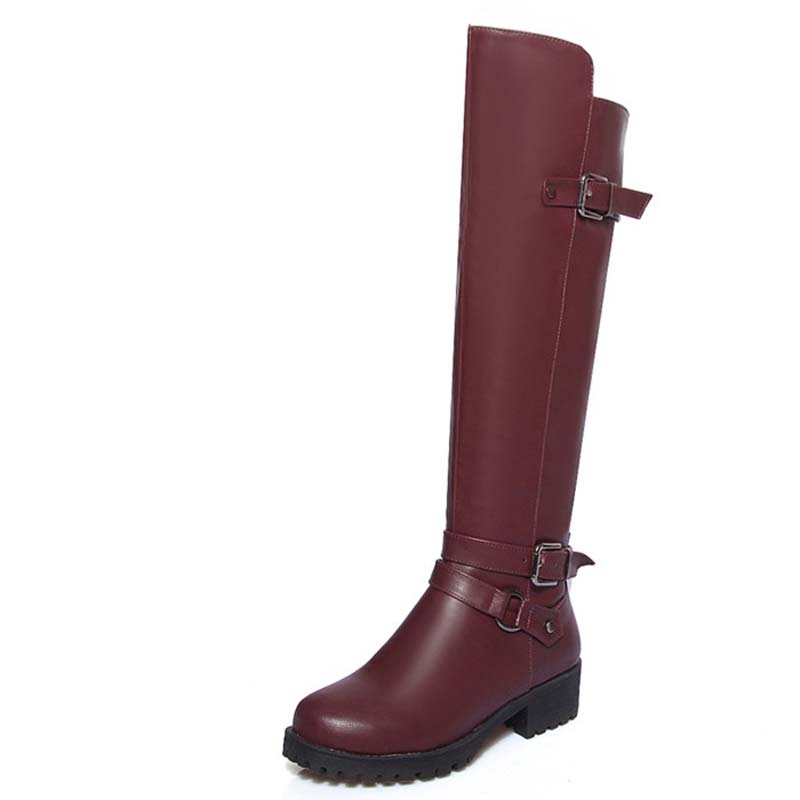 New 34-43 Winter Boots Leisure Zipper Round Toe Platform Women Boots Fashion Mid High Heel Buckle Over The Knee, Black
New 34-43 Winter Boots Leisure Zipper Round Toe Platform Women Boots Fashion Mid High Heel Buckle Over The Knee, Black