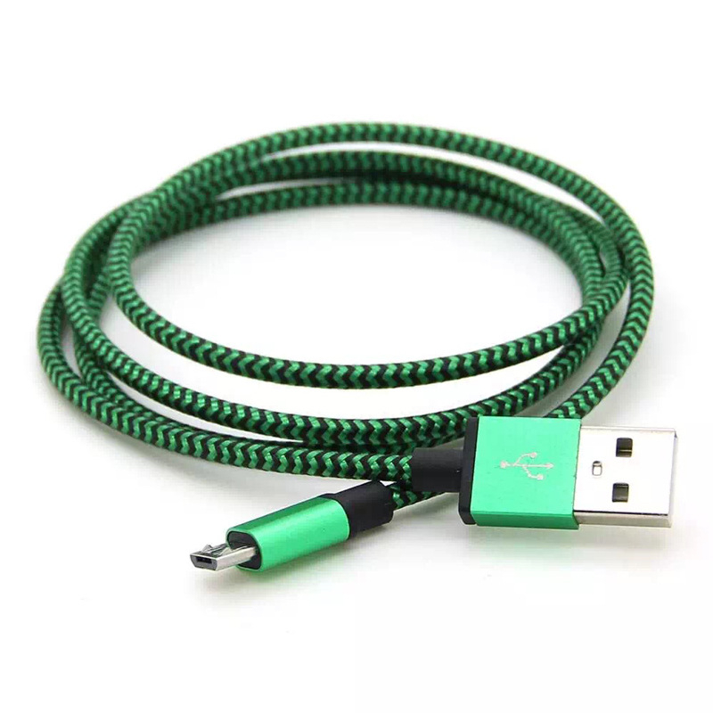 USB Cable Fabric Braid Sync Data For Type C Charging Charger Cable Mirco USB Cable for Universal Cellphones without Package