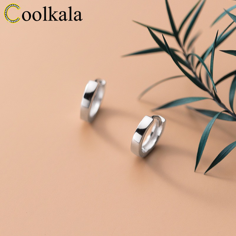 Coolkala silver simple glossy buckle women's small personalized round ear ring earrings
Coolkala silver simple glossy buckle women's small personalized round ear ring earrings
