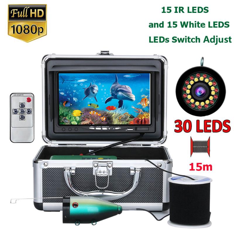 7inch Fish Finder Underwater Fishing Camera 15pcs White LEDs+15pcs Infrared Lamp 1080P 15M/30M Camera For Ice Fishing
7inch Fish Finder Underwater Fishing Camera 15pcs White LEDs+15pcs Infrared Lamp 1080P 15M/30M Camera For Ice Fishing