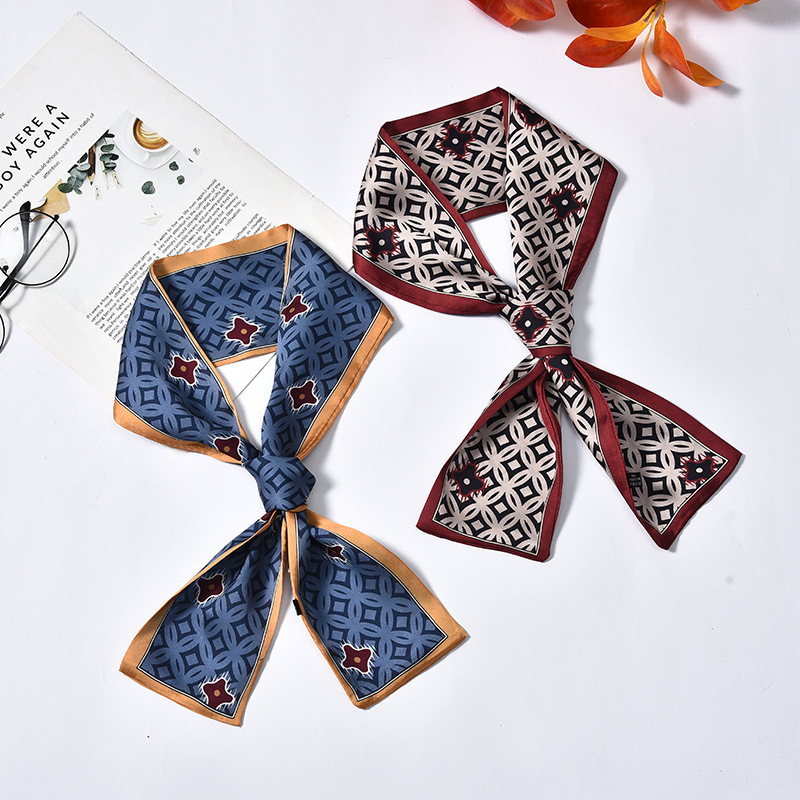 Luxury Silk Scarf Women Long Print Hijab Hair Band Small Neck Scarves Handle Bag Ribbons Star Bufandas Invierno Mujer
Luxury Silk Scarf Women Long Print Hijab Hair Band Small Neck Scarves Handle Bag Ribbons Star Bufandas Invierno Mujer