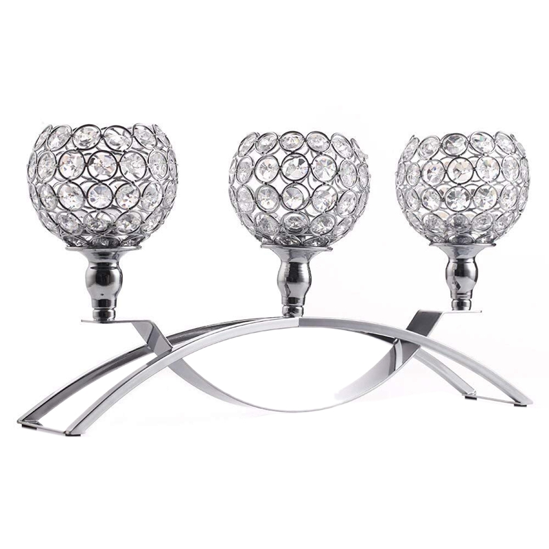 Silver Crystal Candle Holders 3 Holders Iron Candelabra Holder Coffee Table Decorative Centerpieces for Living Room Dinning Deco
Silver Crystal Candle Holders 3 Holders Iron Candelabra Holder Coffee Table Decorative Centerpieces for Living Room Dinning Deco
