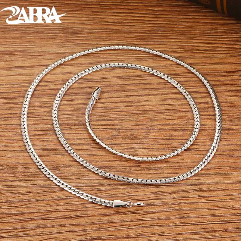 ZABRA Solid 925 Sterling Silver Flat Necklace Unisex Lovers Retro Gothic Anniversary Christmas Jewelry
ZABRA Solid 925 Sterling Silver Flat Necklace Unisex Lovers Retro Gothic Anniversary Christmas Jewelry